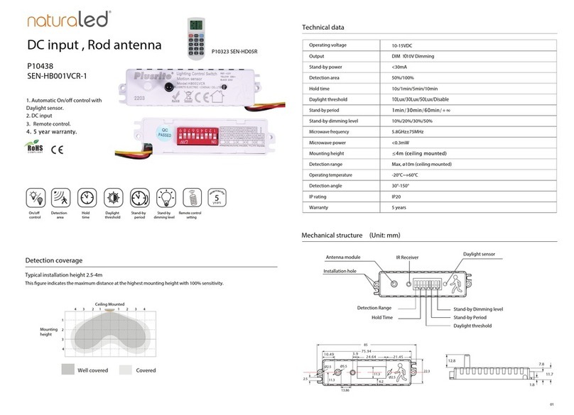 naturaled SEN-HB001VCR-1 manual