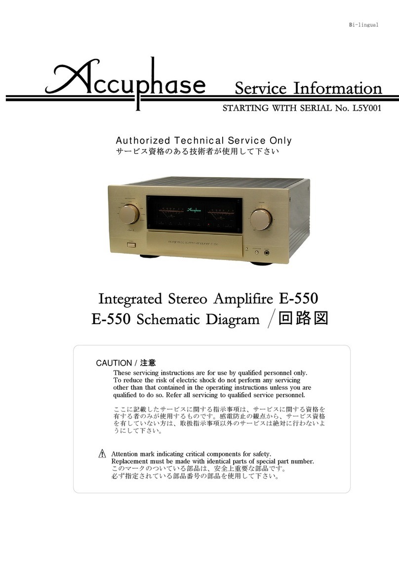 Accuphase E-550 Operating and installation instructions