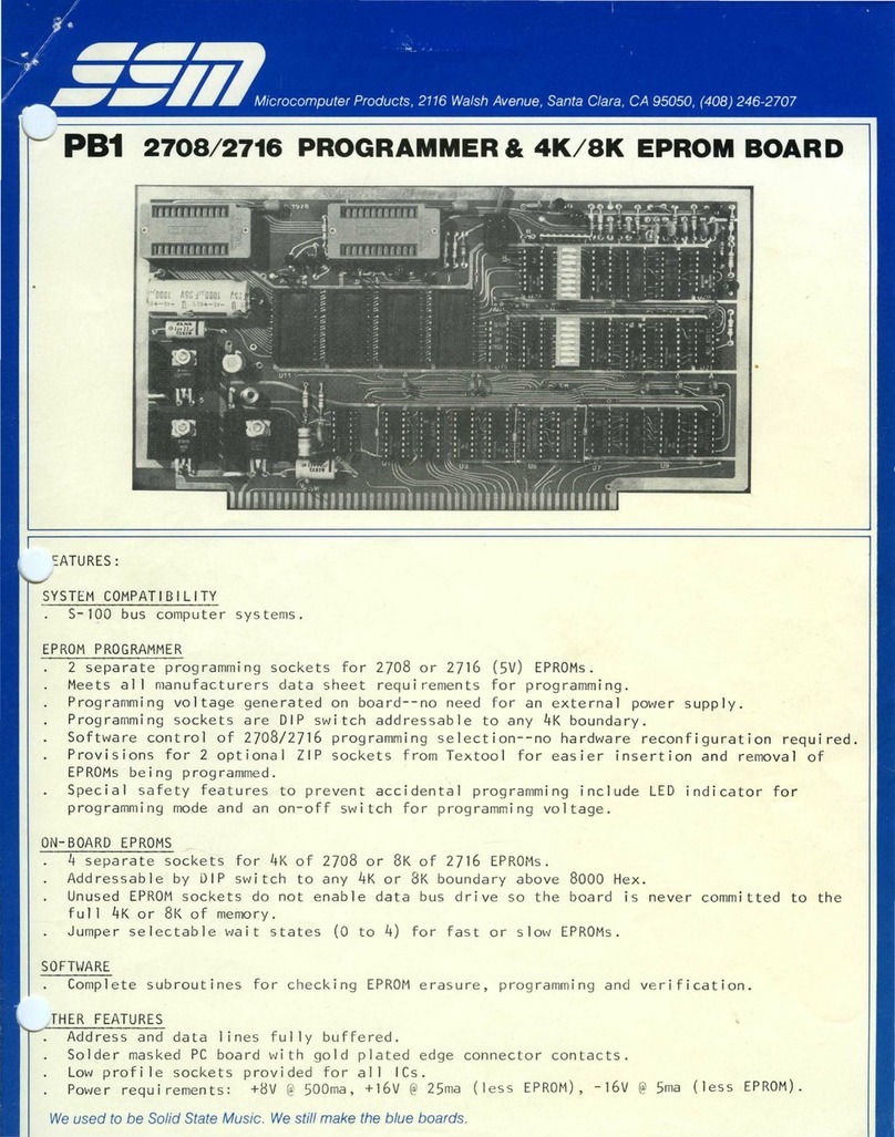 SSM PB1 2708 User manual