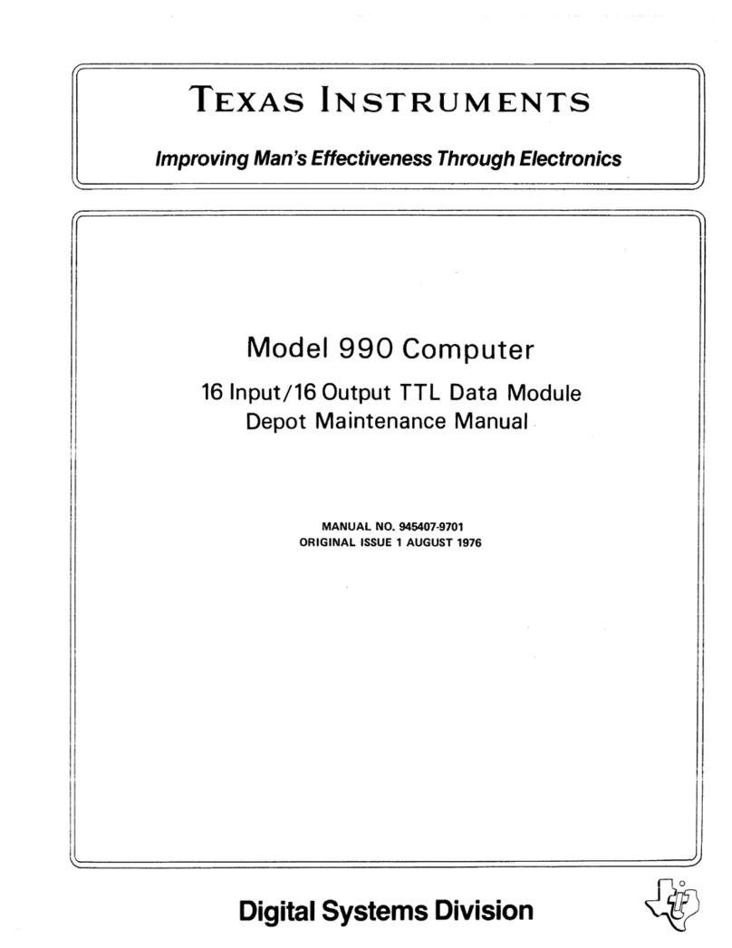 Texas Instruments 990 User manual