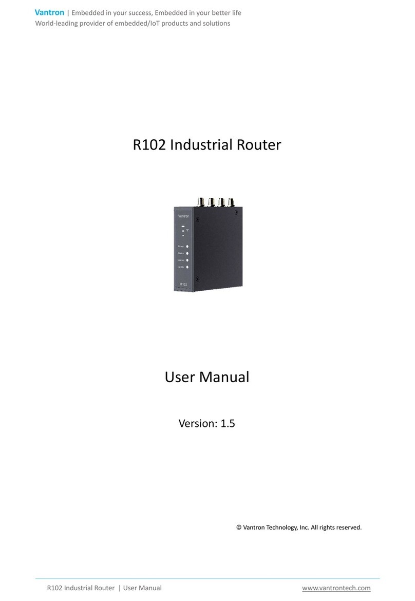 Vantron R102 user manual