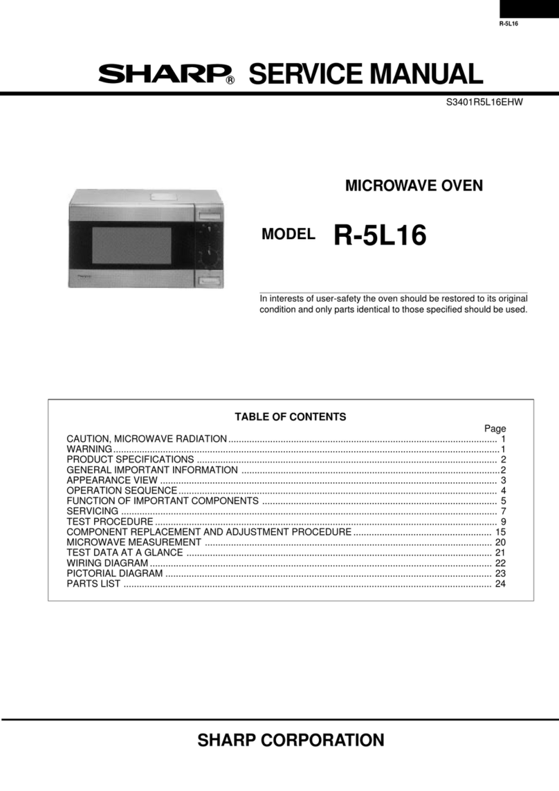 Sharp R-5L16 User manual Sharp R-5L16 User manual