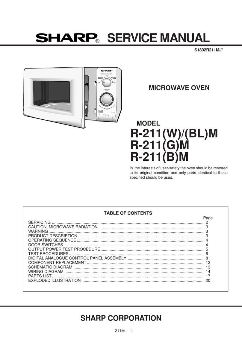 Sharp R-211(W)M User manual
