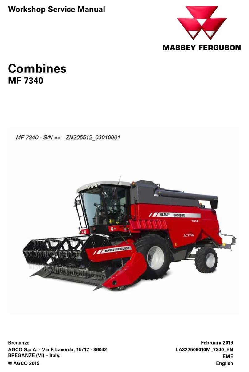 MASSEY FERGUSON Combines MF 7340 Workshop service manual