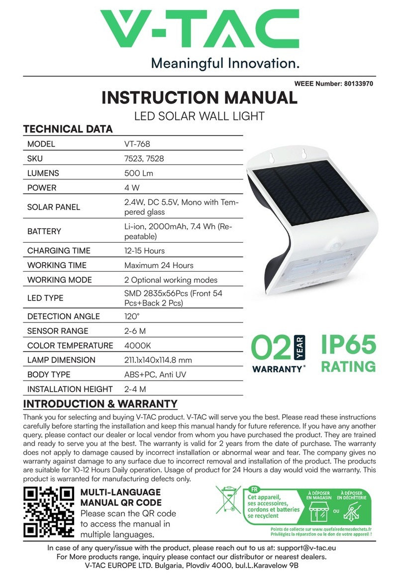 V-TAC VT-768 instruction manual