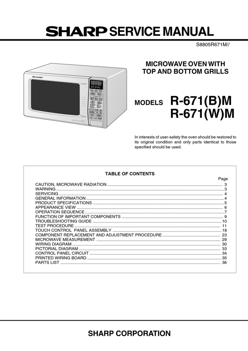 Sharp R-671(B)M User manual