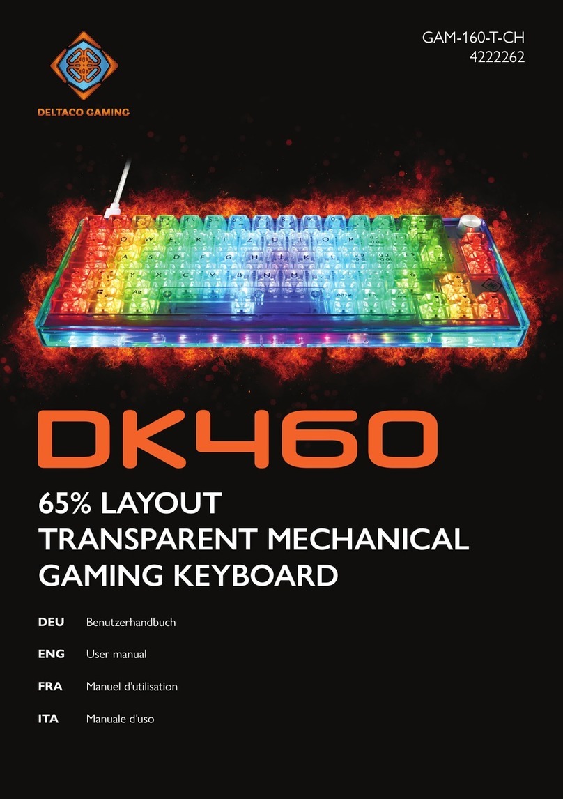 Deltaco Gaming DK460 User manual