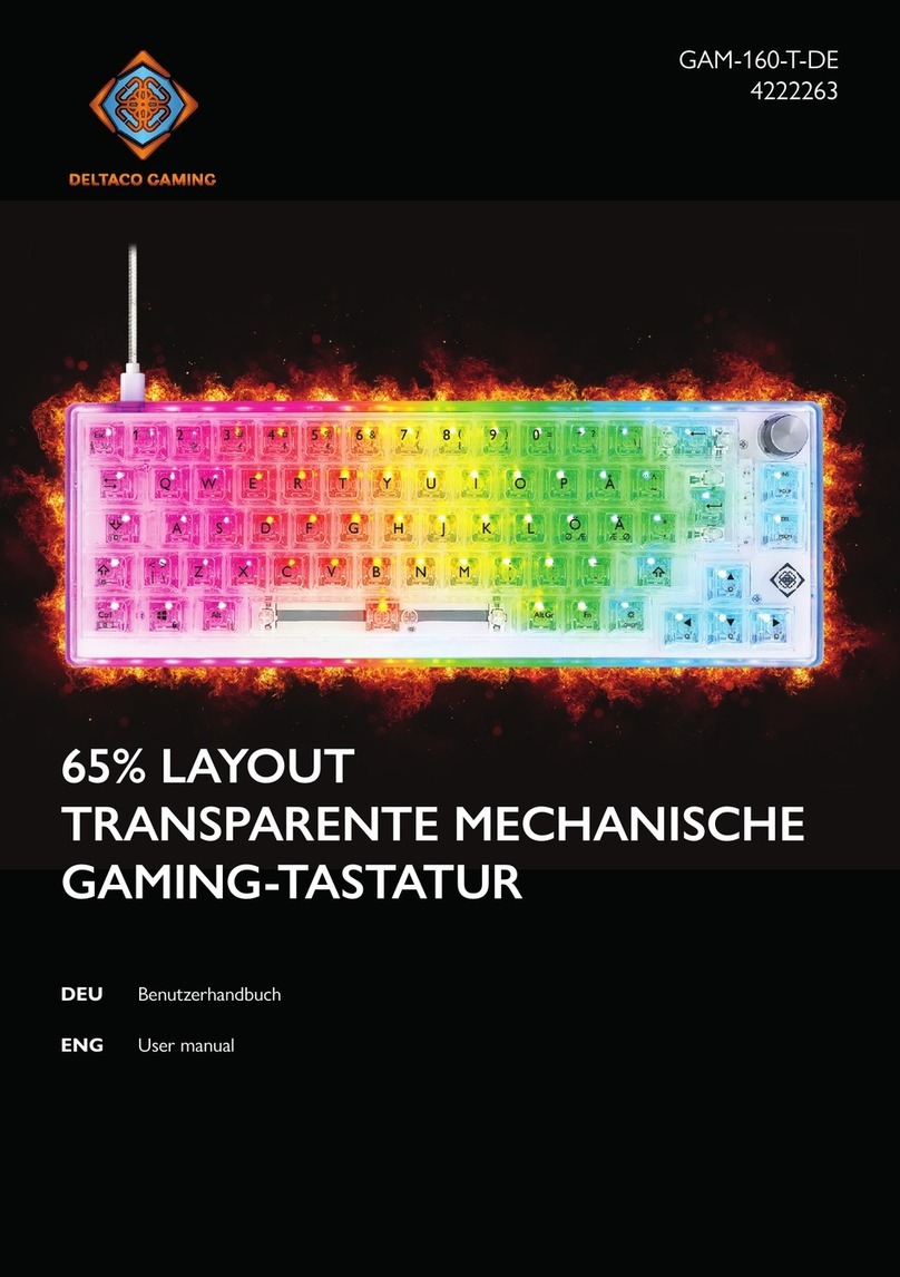 Deltaco Gaming GAM-160-T-DE User manual