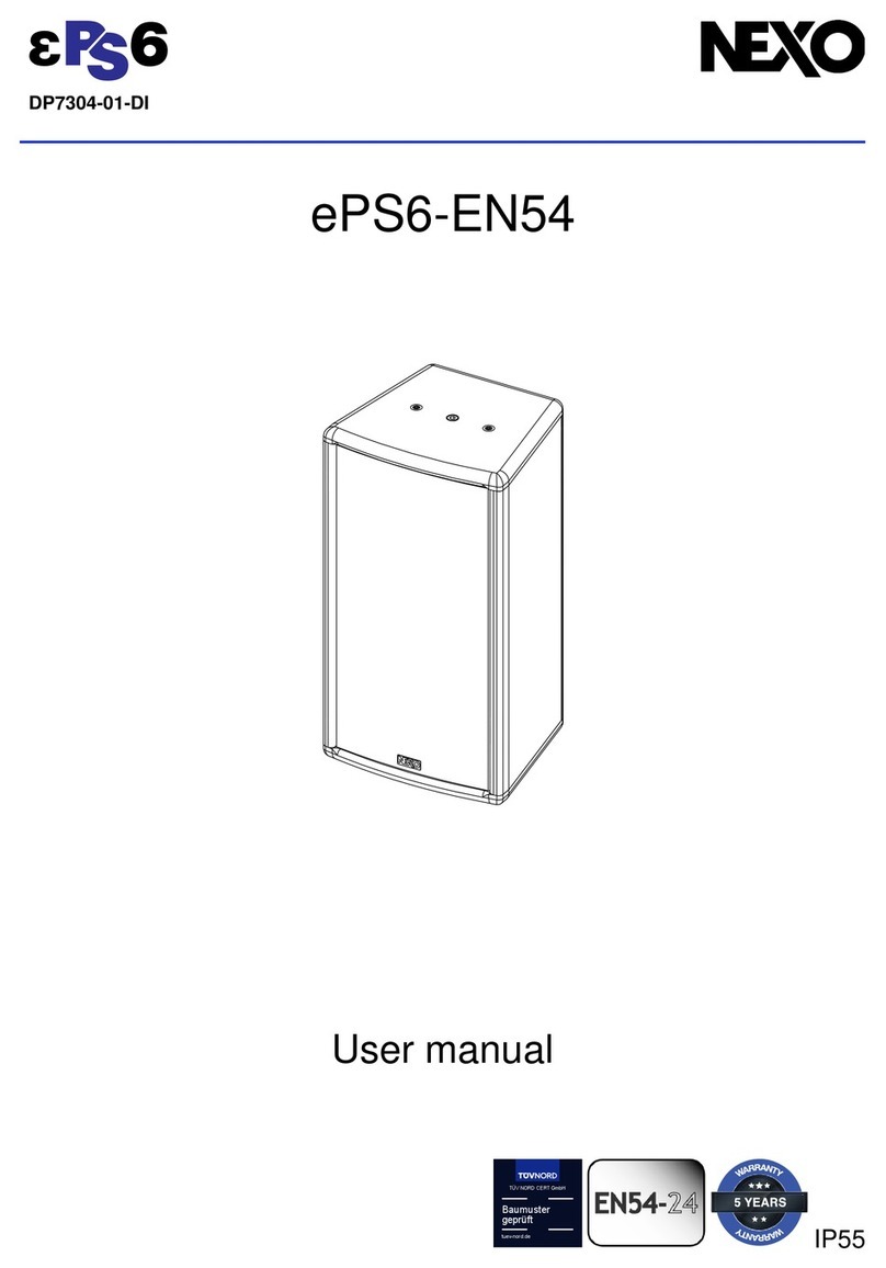 Nexo ePS6-EN54 user manual