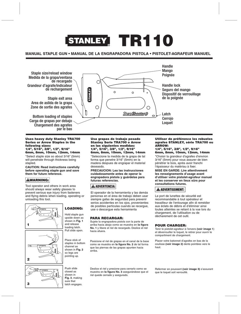 Stanley TR110 manual