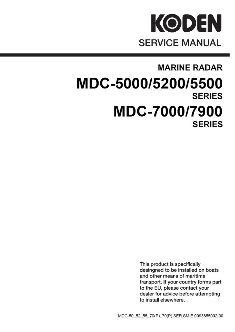 Koden MDC-5000 Series Service manual