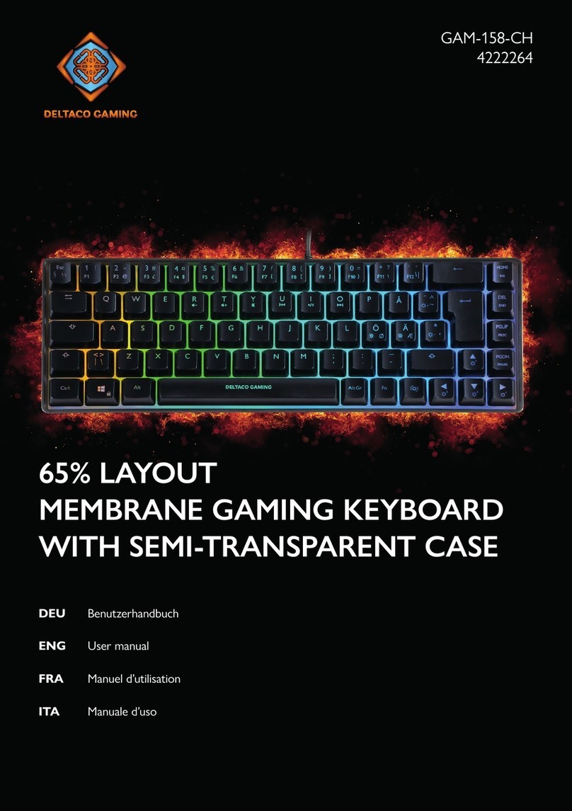 Deltaco Gaming GAM-158-CH User manual