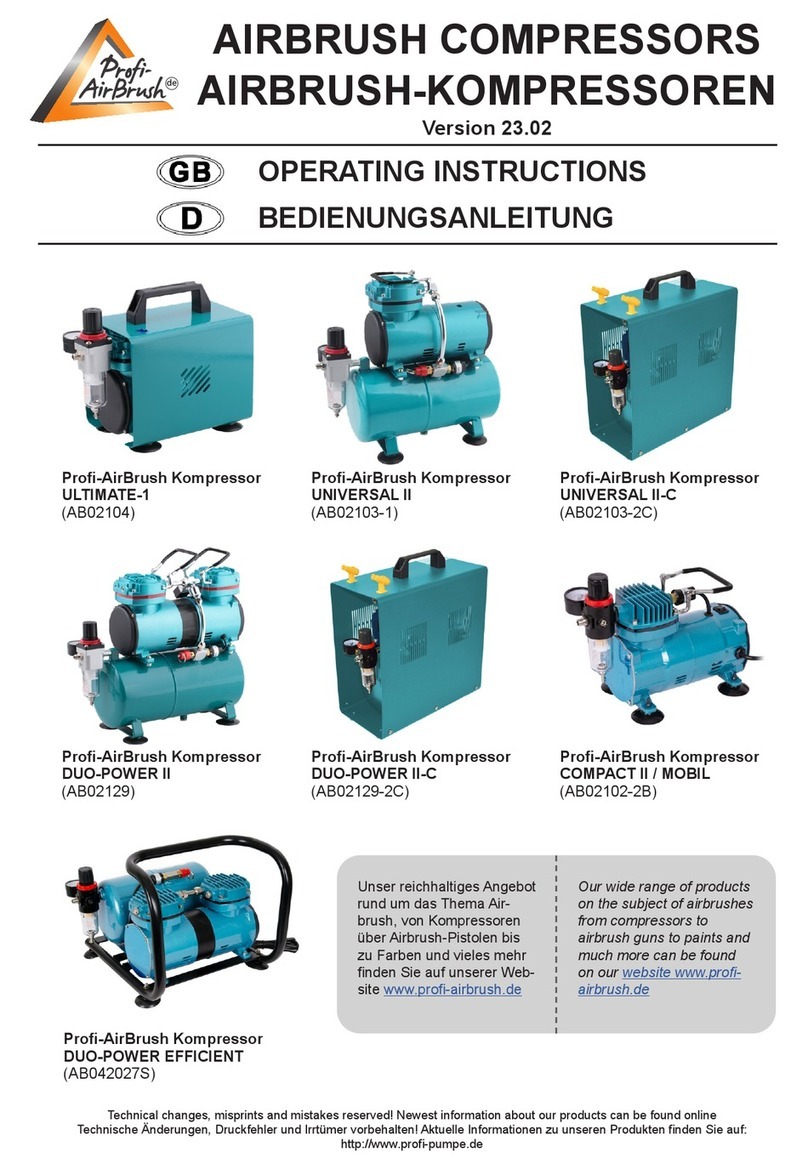 Profi-AirBrush ULTIMATE-1 operating instructions