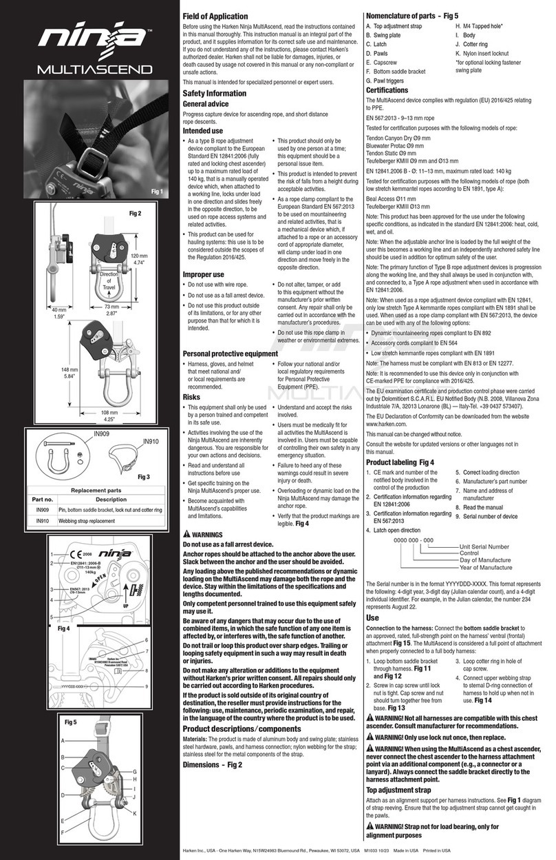 Harken NINJA MULTIASCEND User manual