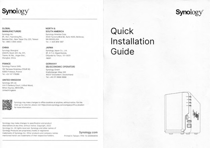 Synology DS224+ User manual Synology DS224+ User manual