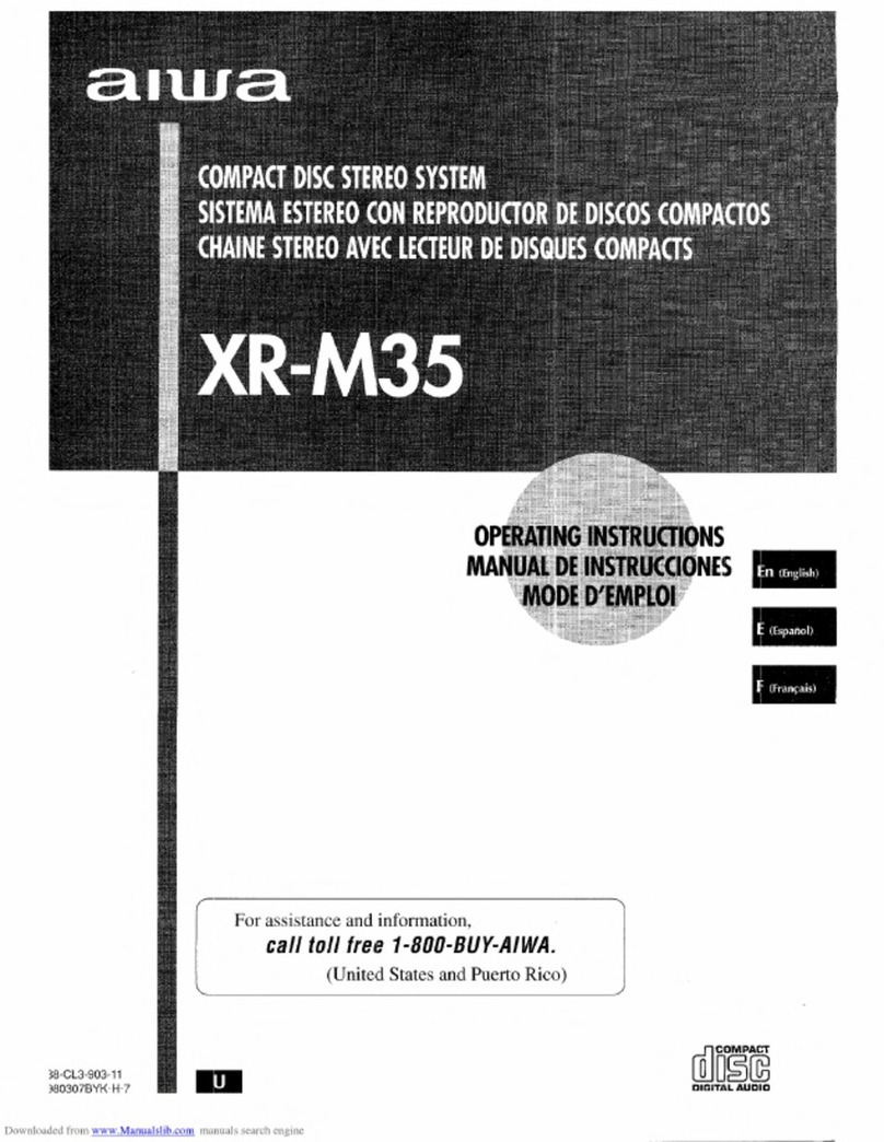 Aiwa XR-M35 User manual