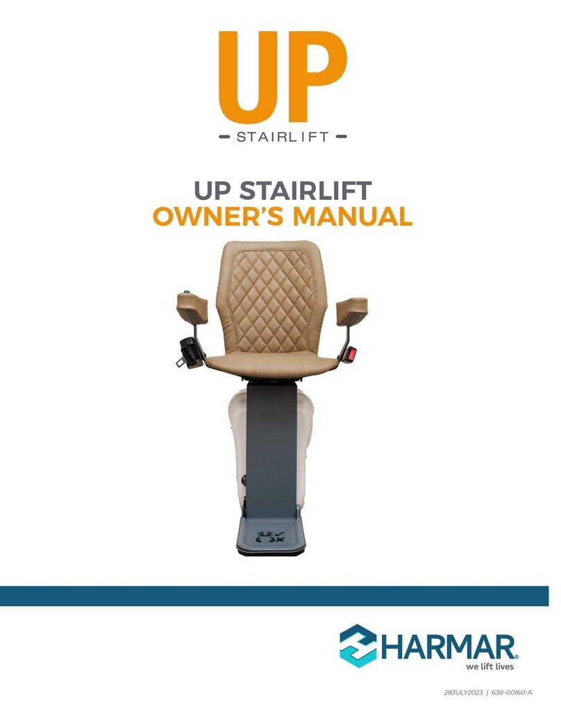 Harmar Mobility UP STAIRLIFT User manual