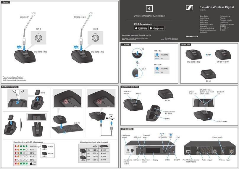 Sennheiser Evolution Wireless Digital User manual