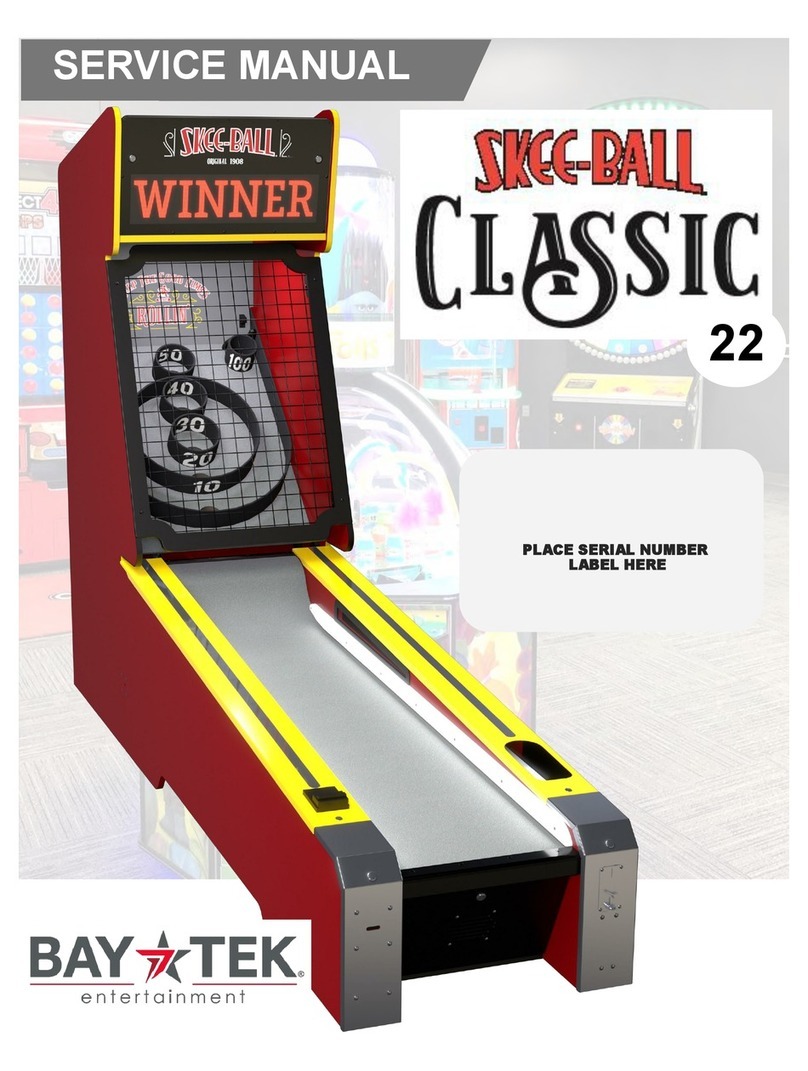Bay-Tek Skee-Ball Classic 22 Service manual