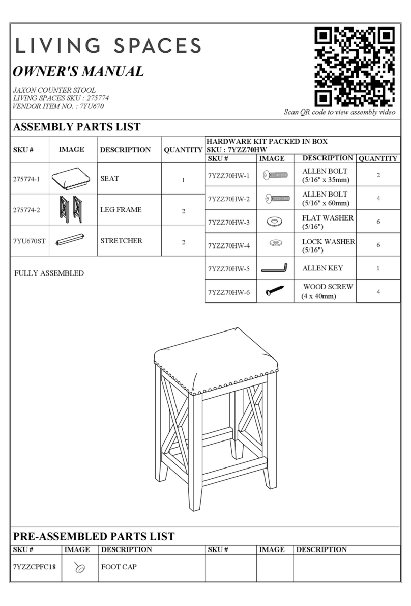 Living Spaces JAXON 275774 User manual