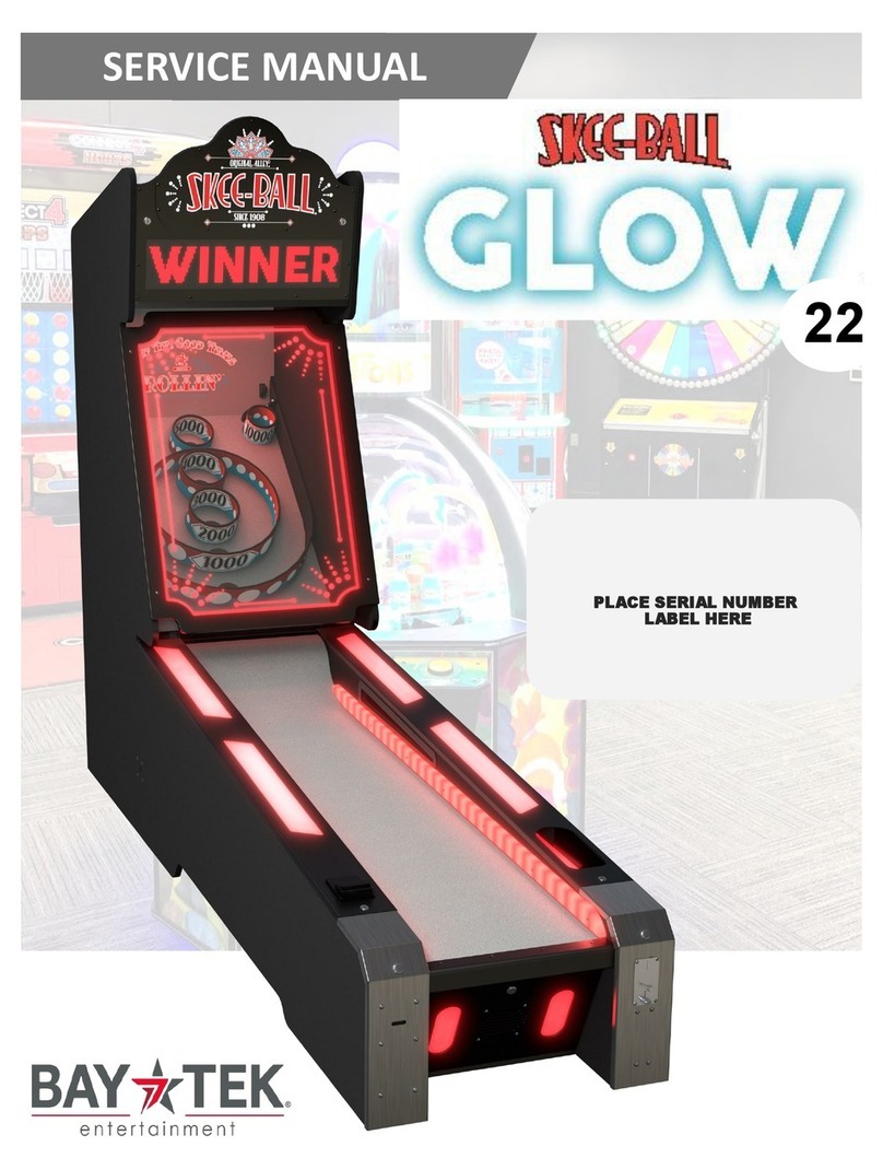 Bay-Tek Skee-Ball Glow 22 User manual Bay-Tek Skee-Ball Glow 22 User manual