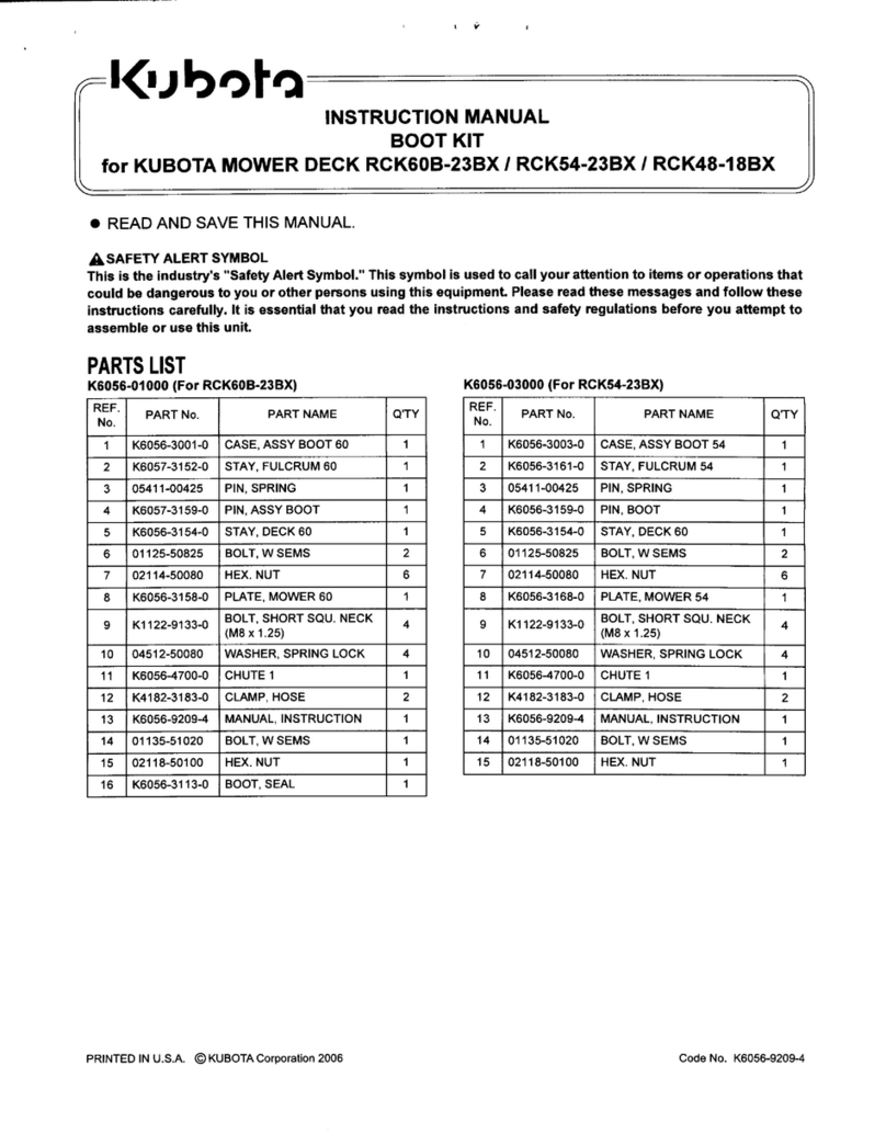 Kubota ,RCK60B-23BX instruction manual