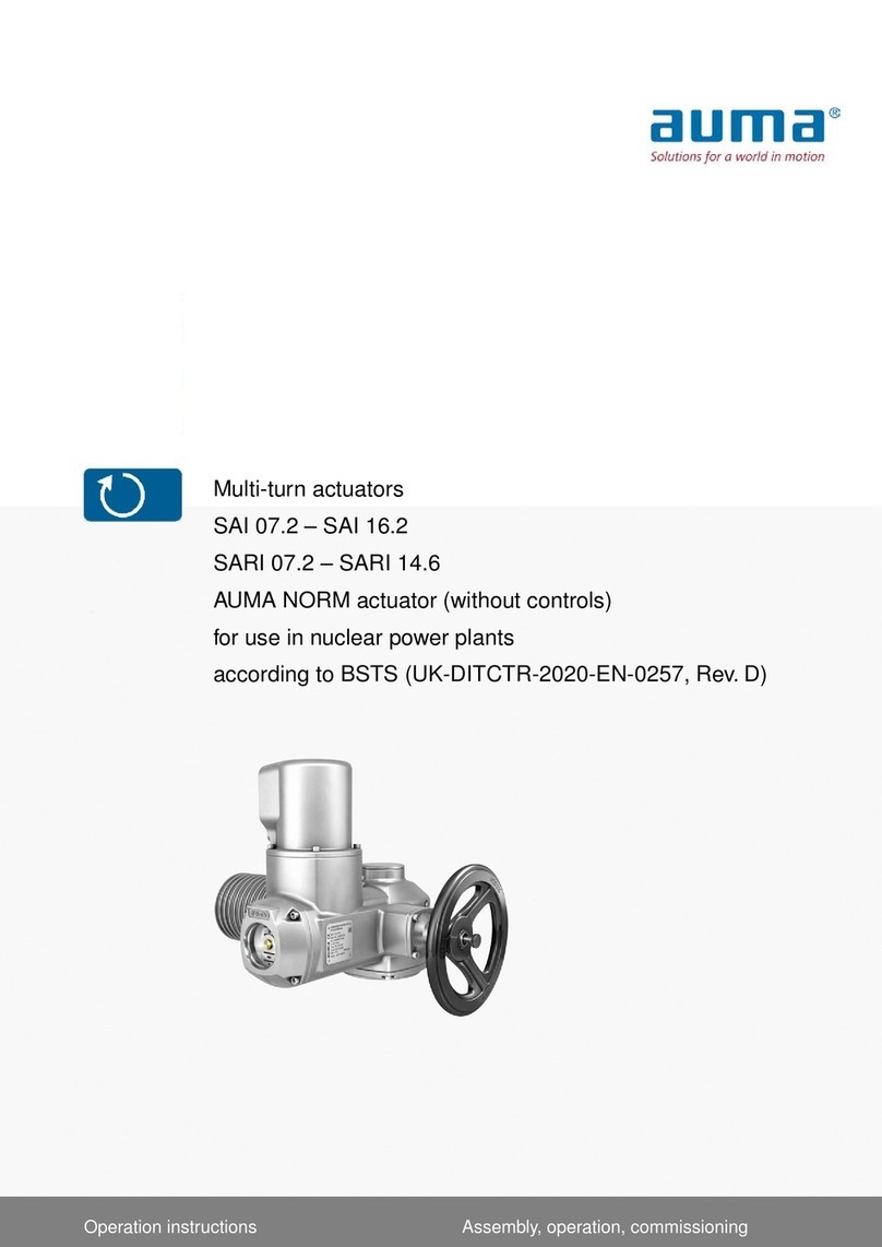 AUMA SAI 07.2 Operation instructions