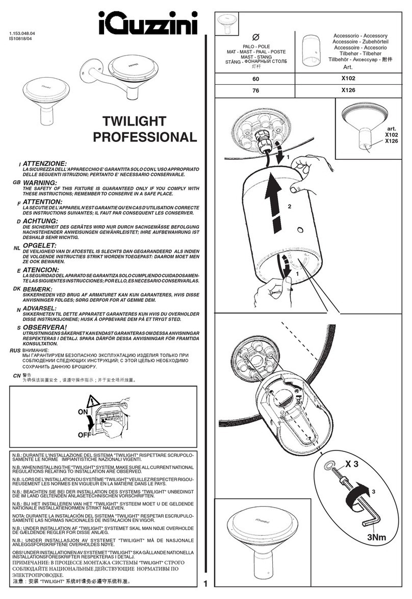 iGuzzini TWILIGHT PROFESSIONAL manual
