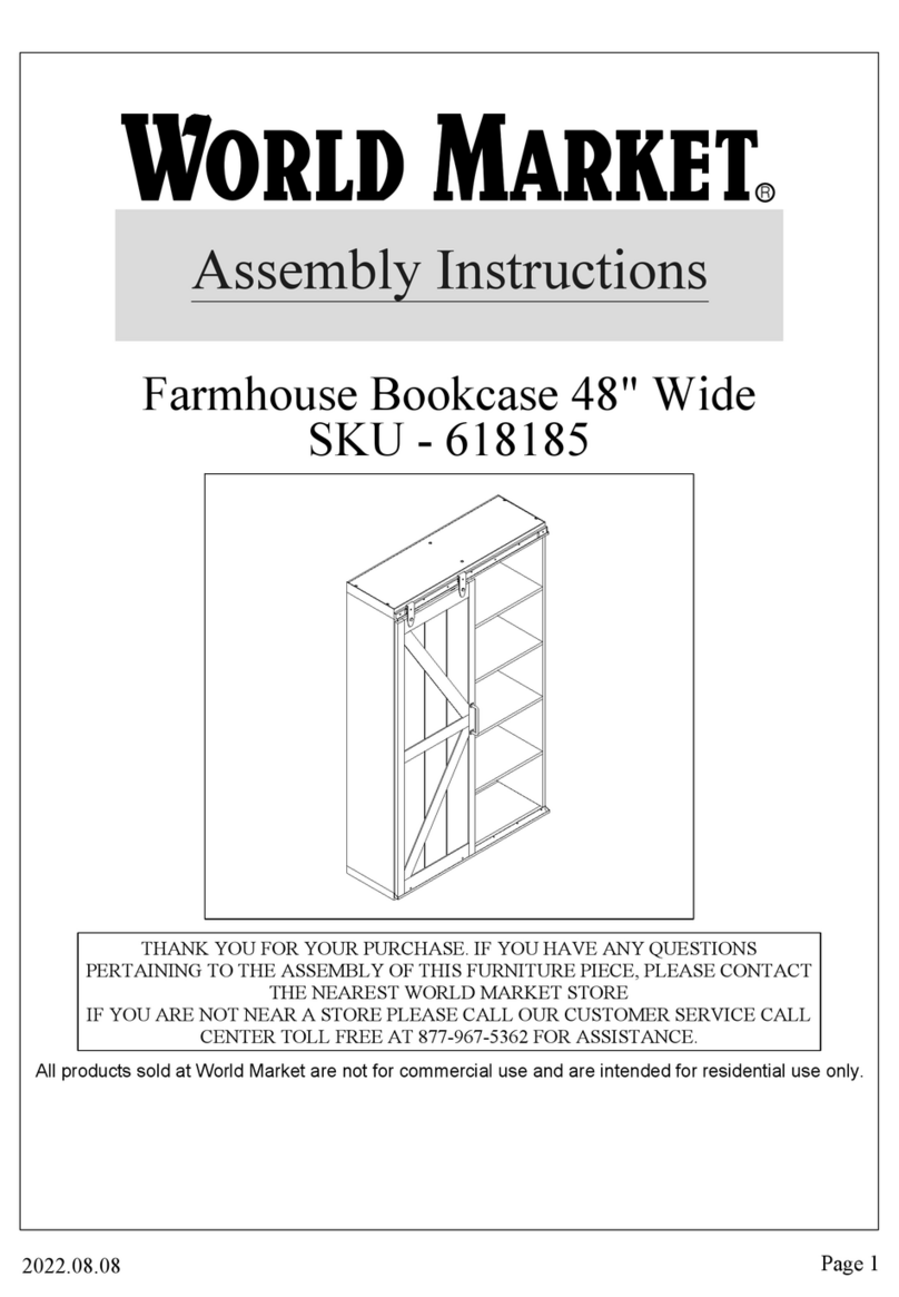 World Market 618185 Assembly instructions World Market 618185 Assembly instructions