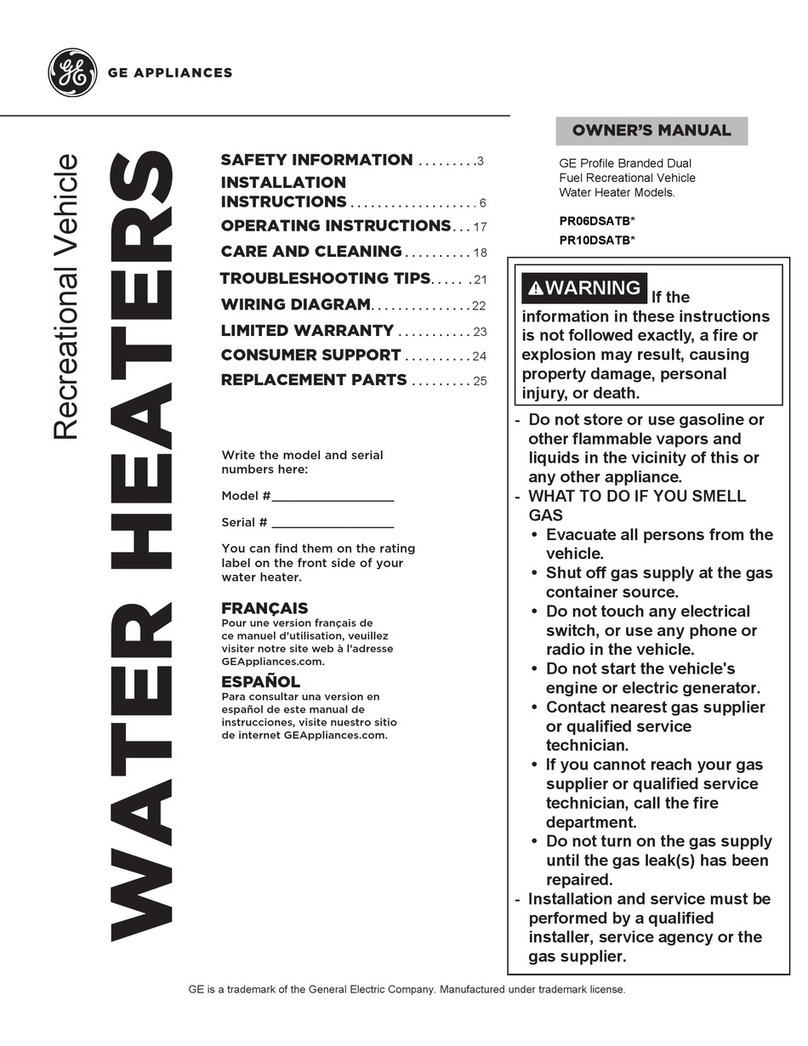 GE PR06DSATB Series User manual GE PR06DSATB Series User manual