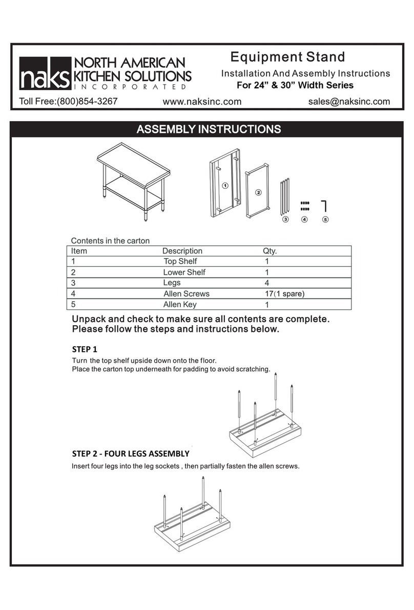 naks NESG-2424-418 Assembly instructions naks NESG-2424-418 Assembly instructions