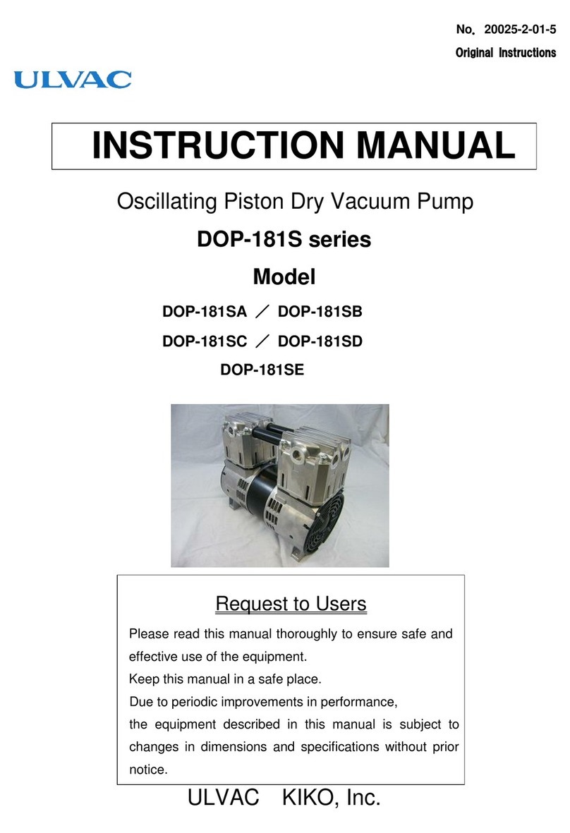 Ulvac DOP-181S Series instruction manual