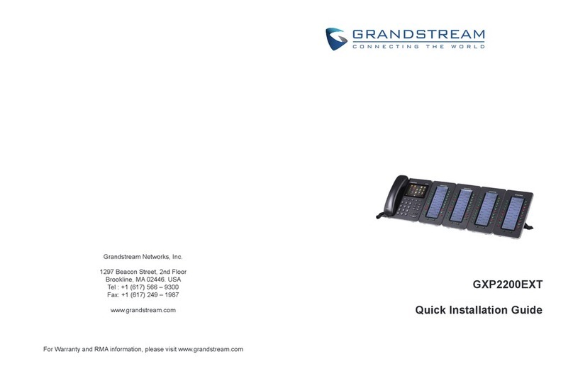 Grandstream Networks GXP2200EXT User manual Grandstream Networks GXP2200EXT User manual