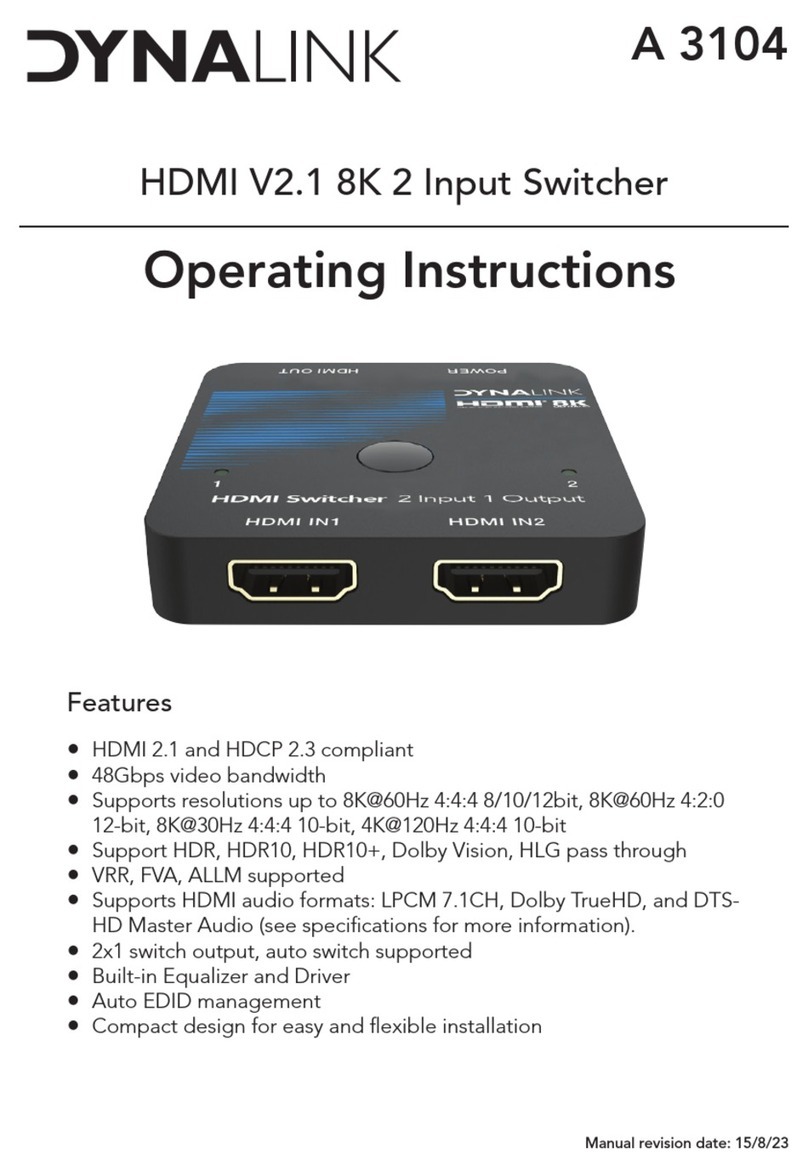 Dynalink A 3104 operating instructions