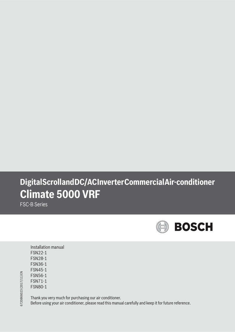 Bosch CLIMATE 5000 VRF RDCI Series Instruction Manual