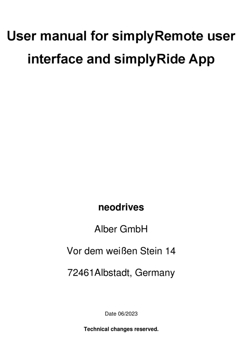 Alber neodrives SimplyRemote user manual