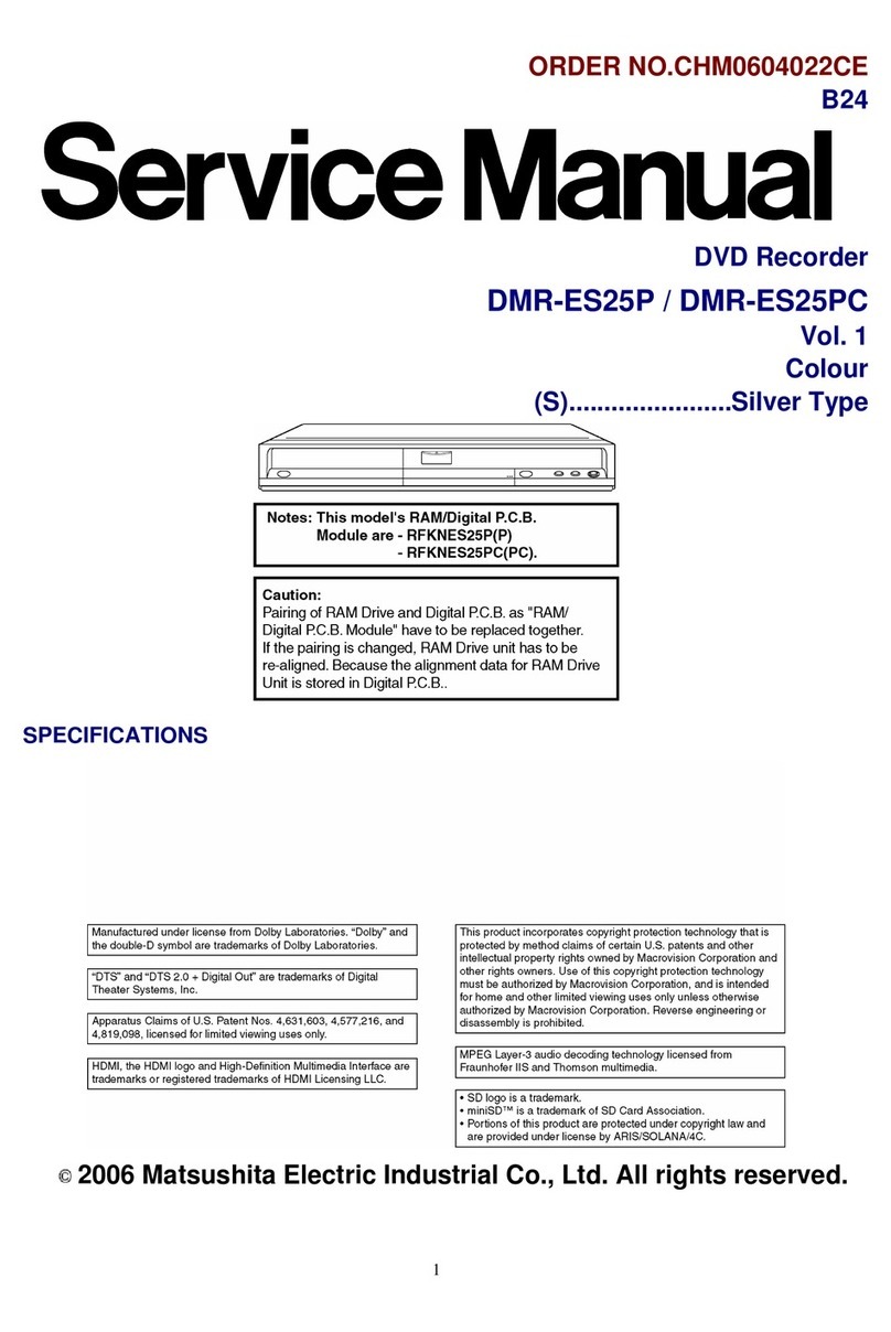 Panasonic DMR-ES25P User manual