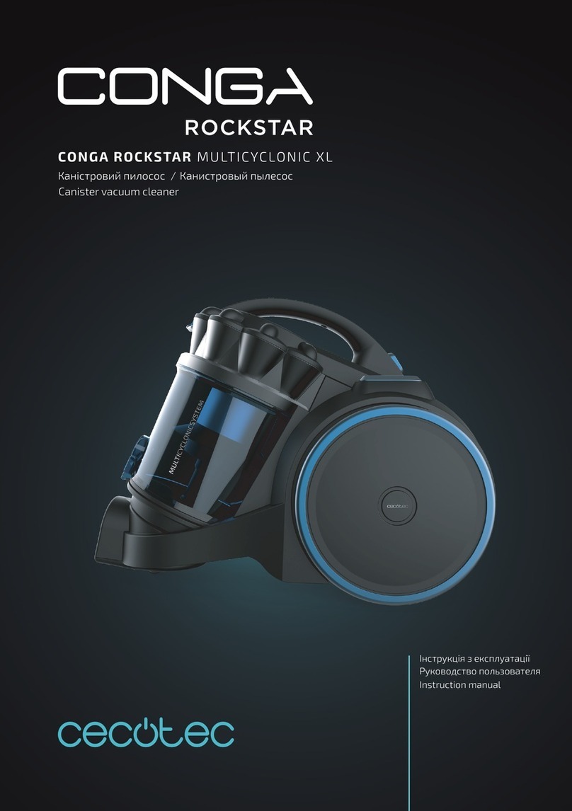 cecotec CONGA ROCKSTAR MULTICYCLONIC XL instruction manual