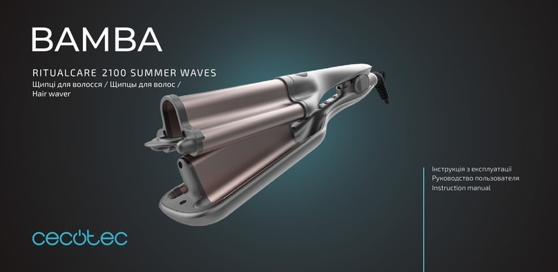 cecotec BAMBA RITUALCARE 2100 SUMMER WAVES instruction manual