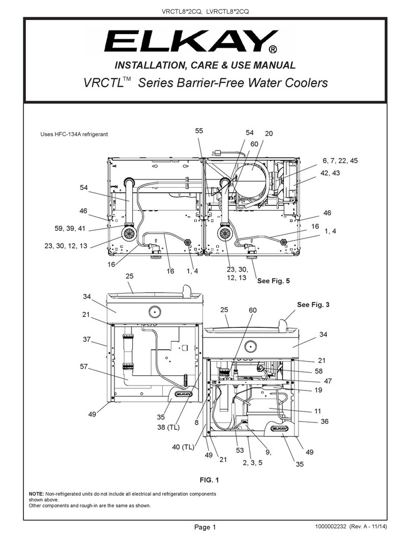 Elkay VRCTL Series Installation manual