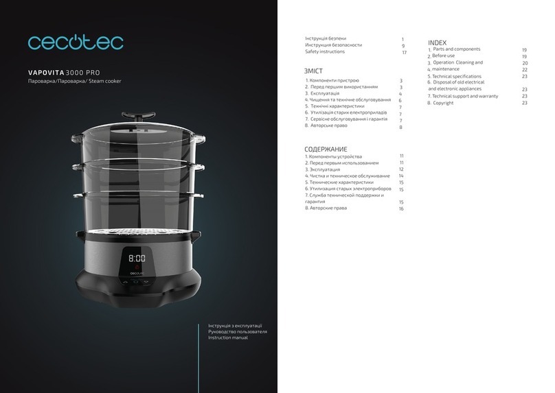cecotec VAPOVITA 3000 PRO User manual