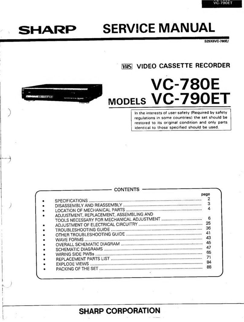 Sharp VC-780E User manual Sharp VC-780E User manual