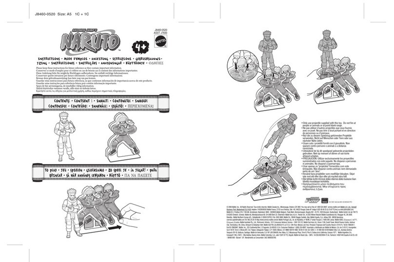 Mattel SHONEN JUMP'S NARUTO User manual