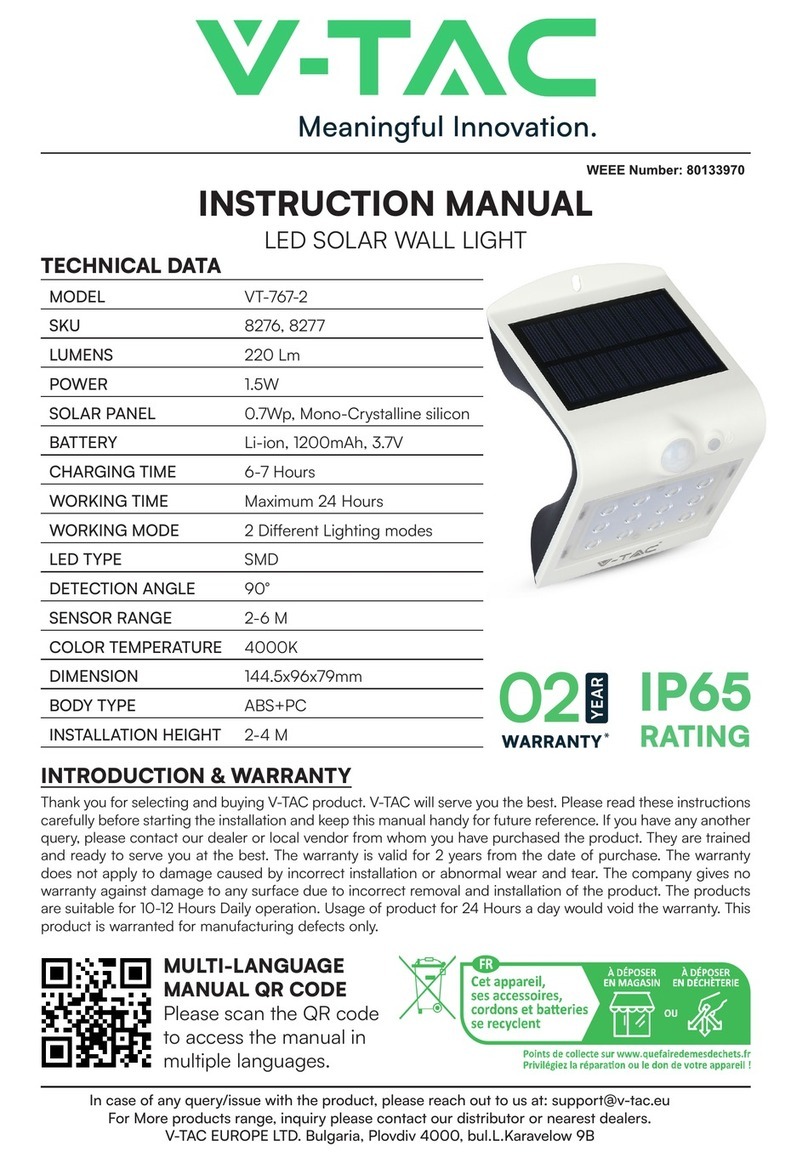 V-TAC VT-767-2 instruction manual