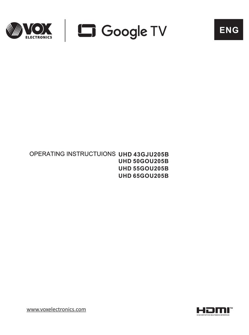 VOX electronics UHD 43GJU205B User manual