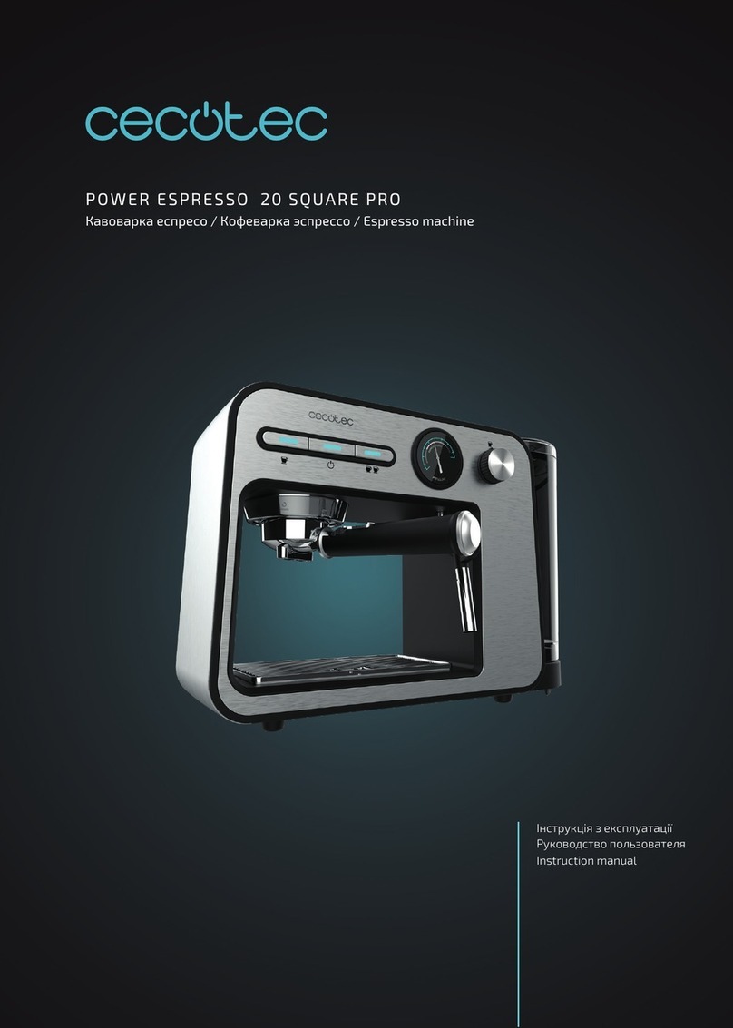cecotec POWER ESPRESSO 20 SQUARE PRO instruction manual cecotec POWER ESPRESSO 20 SQUARE PRO instruction manual