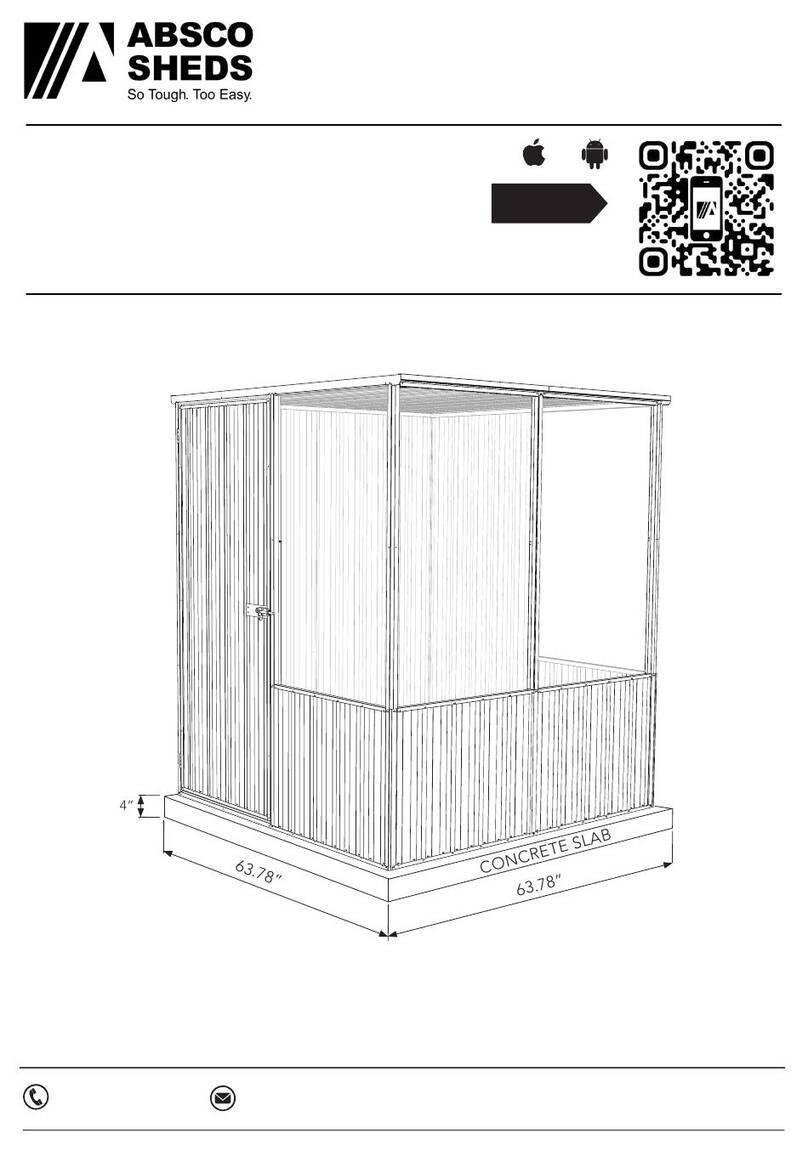 ABSCO SHEDS A15151FKFD-PTX Assembly