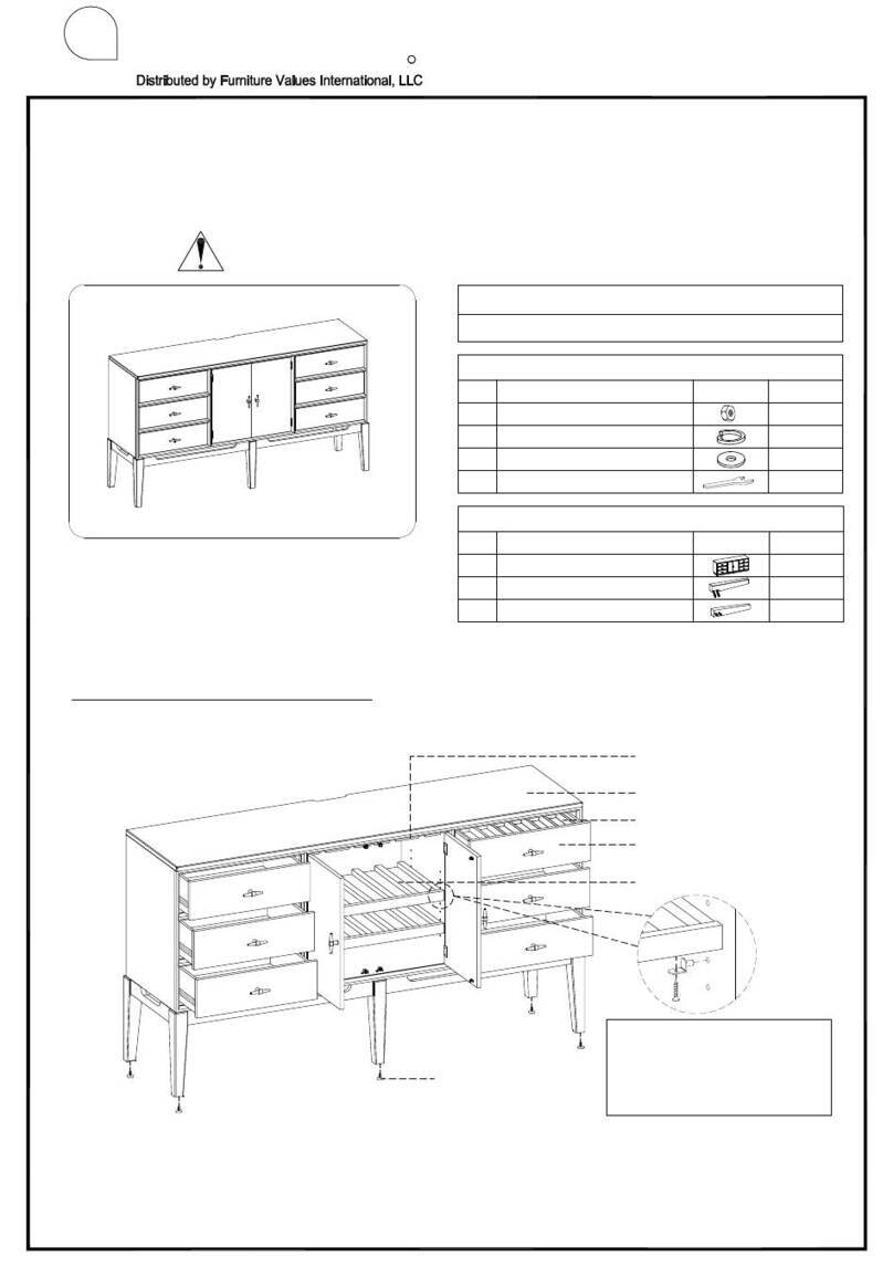 aspenhome I3048-6808 Assembly instructions