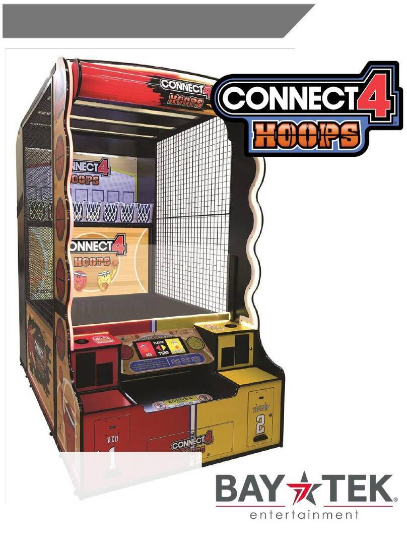 Bay-Tek CONNECT 4 HOOPS Service manual