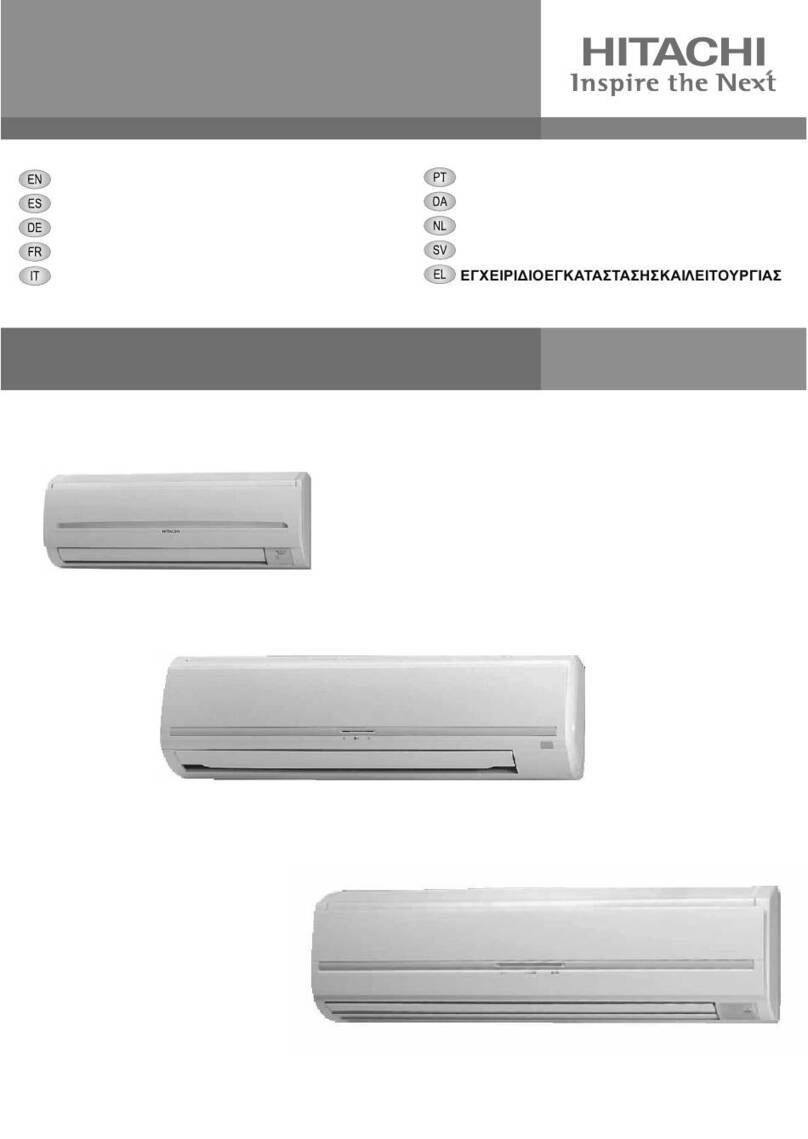 Hitachi RPK-0.8FSNH2M Installation and operation manual